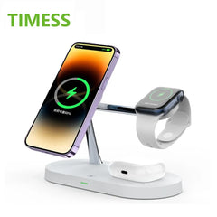 3 in 1 Wireless Magnetic Charger Stand