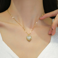 Zircon Heart Necklace